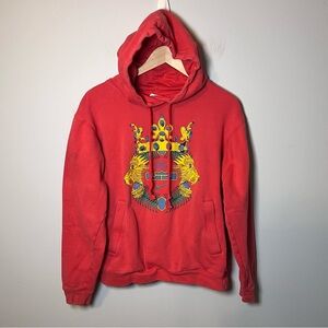 NIKE LeBron James "King" Lion Crown Hoodie Size S Fleece Pullover Sweatshirt